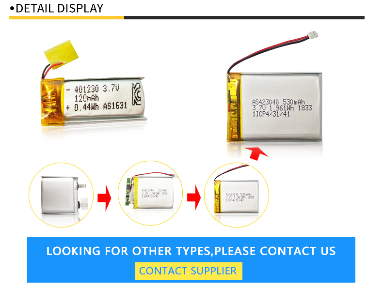 A&S Power Lipo Battery Detail Display A&S Power Lipo Battery Detail Display
